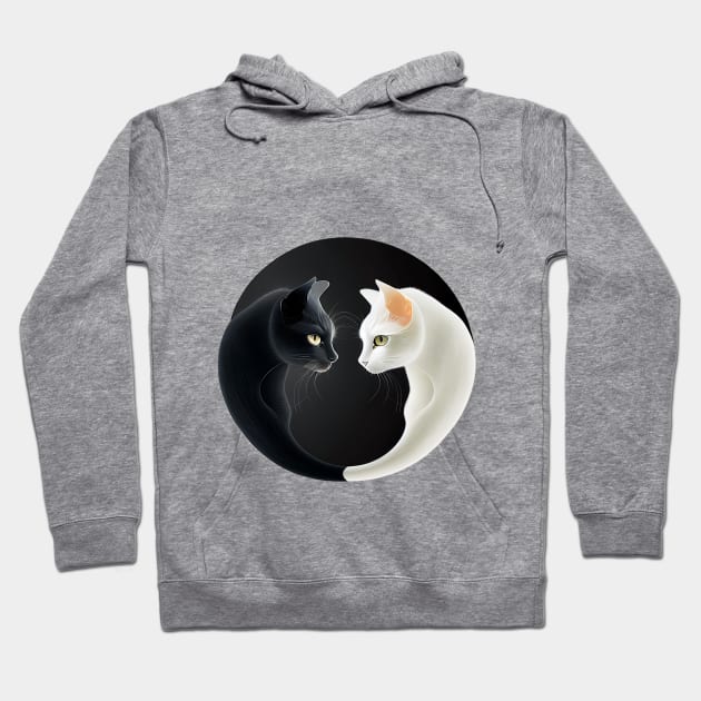 Two cats in love Hoodie by ArgonArtist